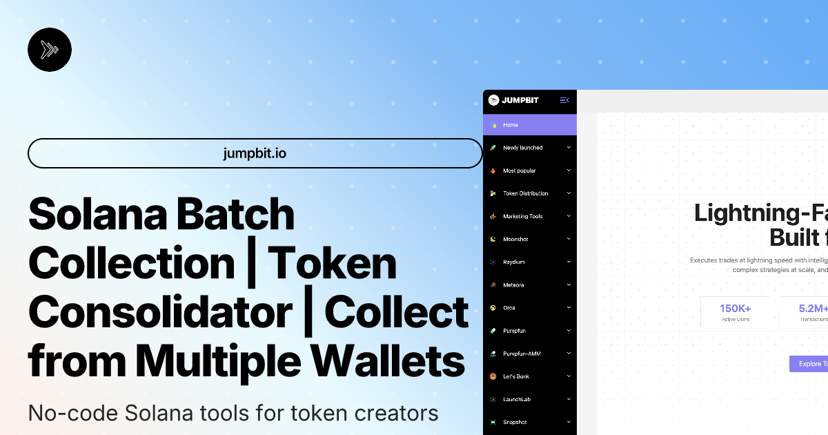Solana Batch Collection | Token Consolidator | Collect from Multiple ...