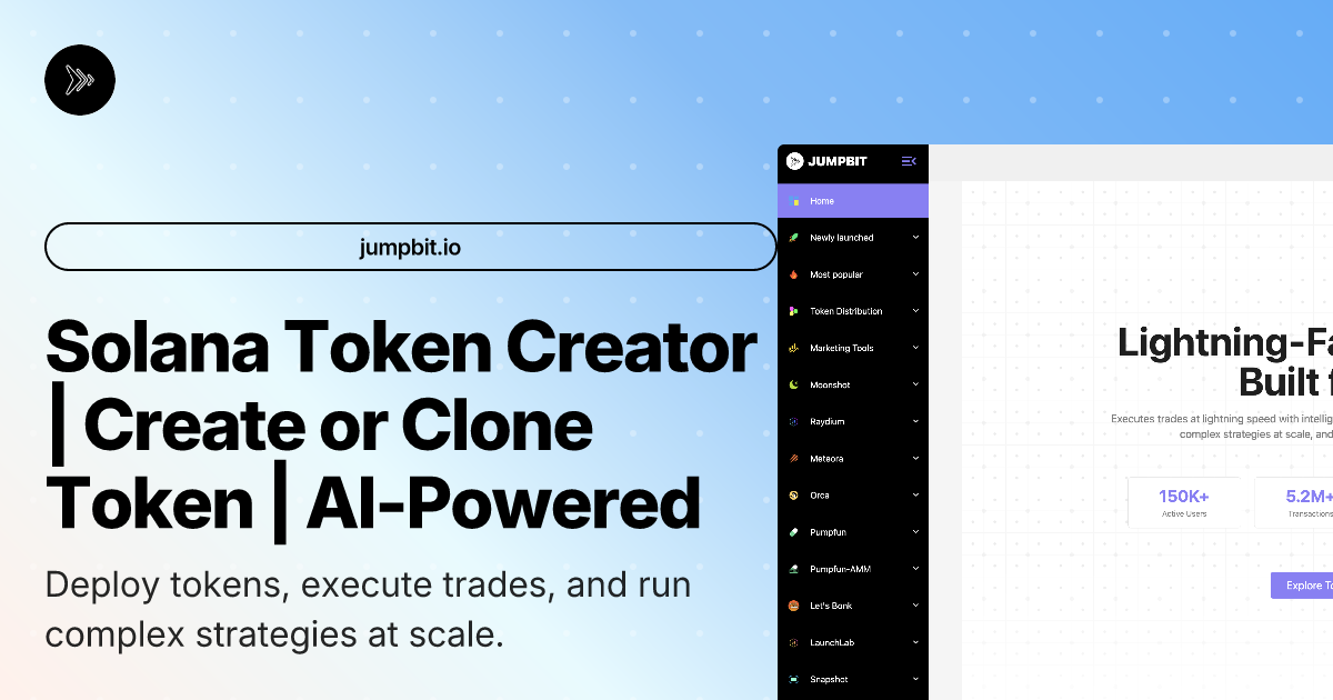 Solana Token Creator | Create or Clone Token | AI-Powered